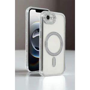 ieg™  Apple iPhone 16E Joke Simli Magneticsafe Kılıf - Pembe