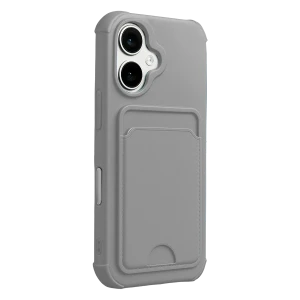 ieg™  Apple iPhone 17 Kelvin Kartvizitli Silikon - Gri