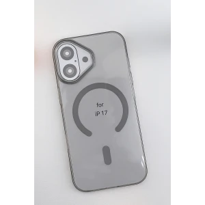 ieg™  Apple iPhone 17 PC Blank Magsafe Kapak - Natural Grey