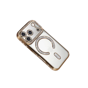ieg™  Apple iPhone 17 Pro Joke Simli Magneticsafe Kılıf - Gold