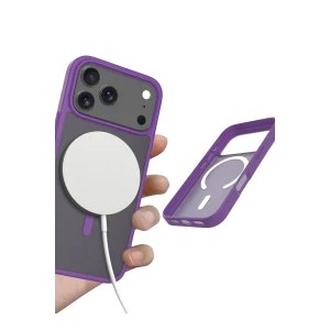 ieg™  Apple iPhone 17 Pro Max Jota Magsafe Kapak - Derin Mor