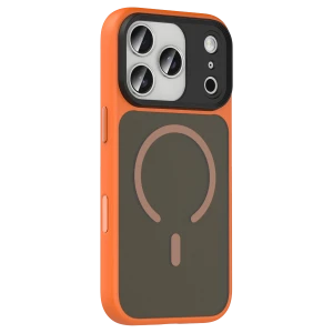 ieg™  Apple iPhone 17 Pro Max Megane Magsafe Kapak - Turuncu