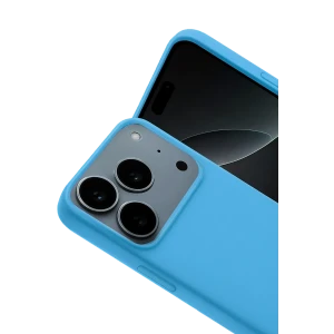 ieg™  Apple iPhone 17 Pro Max Nano içi Kadife Silikon - Mavi