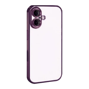 ieg™  Apple iPhone 17 Razer Lensli Silikon - Açık Mor