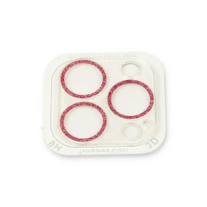 ieg™  iPhone 13 Pro Max Shine Kamera Lens Koruma Cam - Pembe