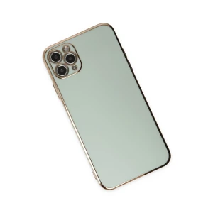 ieg™  iPhone 11 Pro Max Kılıf Volet Silikon - Açık Yeşil
