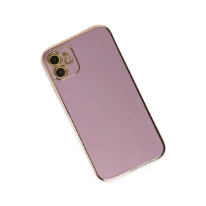 ieg™  iPhone 12 Kılıf Volet Silikon - Mor