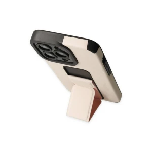 ieg™  iPhone 13 Pro Kılıf Mega Standlı Silikon - Gold