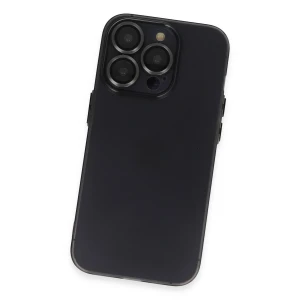 ieg™  iPhone 13 Pro Max Kılıf Luko Lens Silikon - Siyah