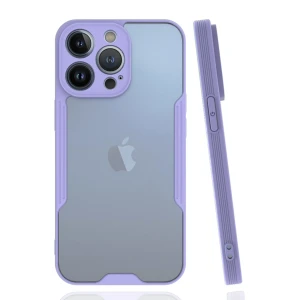 ieg™  iPhone 14 Pro Max Kılıf Platin Silikon - Lila