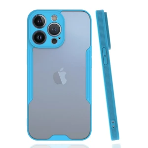 ieg™  iPhone 14 Pro Max Kılıf Platin Silikon - Mavi