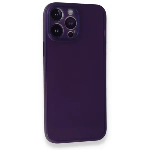 ieg™  iPhone 14 Pro Max Kılıf PP Ultra İnce Kapak - Mor