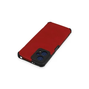 ieg™  Xiaomi Redmi Note 12 5G Kılıf Loop Deri Silikon - Kırmızı