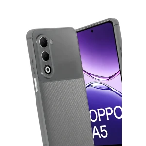 ieg™  Oppo A5 4G Auto Focus Karbon Kapak - Gri