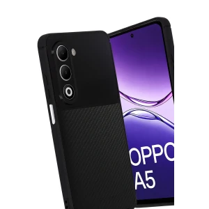 ieg™  Oppo A5 4G Auto Focus Karbon Kapak - Siyah