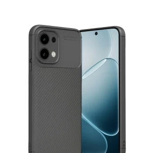 ieg™  Oppo A6 Pro 4G Auto Focus Karbon Kapak - Gri