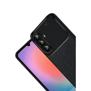ieg™  Samsung Galaxy A37 5G Auto Focus Karbon Kapak - Siyah