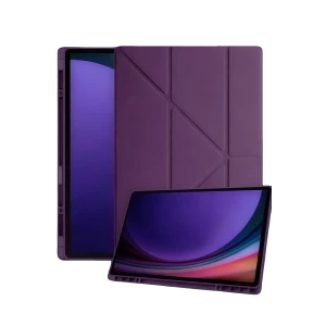 ieg™  Samsung Galaxy Tab A11 Plus Kalemlikli Mars Tablet Kılıfı - Mürdüm