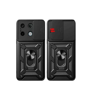 ieg™  Xiaomi Redmi Note 13 Pro 4G Pars Lens Yüzüklü Silikon - Siyah