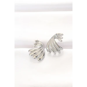 ietaks™ Pirinç Gümüş Renk Küpe