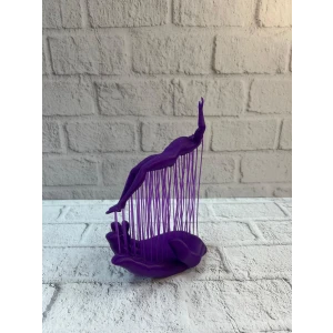 ieg™ 3D El İnsan Figürü Mor Modern Masa Üstü Ev ve Ofis Dekoru