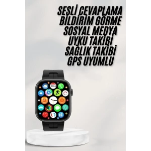 ieg™ Akıllı Saat Android ve İOS Uyumlu Plastik Kordon Yeni Nesil