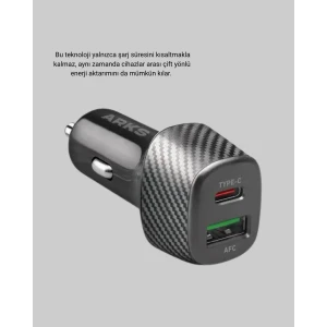 ieg™ Araç Tipi Hızlı Şarj Adaptörü Type-C PD USB Çift Port Kompakt