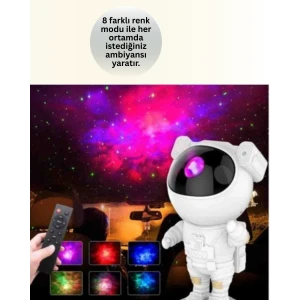 ieg™ Bluetooth ve Dahili Ses Özellikli Astronot Projeksiyon Lambası