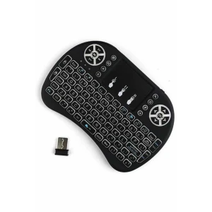 ieg™ Kablosuz Türkçe Q Klavye RGB Işıklı Televizyon Ps3 Dokunmatik Mouse
