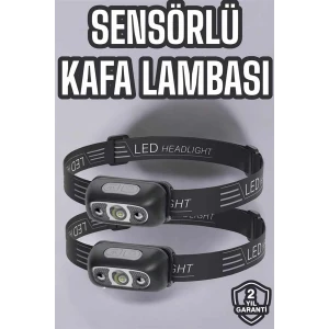 ieg™ Kafa Lambası Kamp Lambası Led Işık Şarjlı Ayarlanabilir
