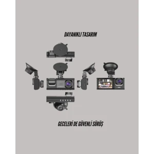 ieg™ TA-01 G-Sensörlü 3lü Kayıtlı Araç Kamerası