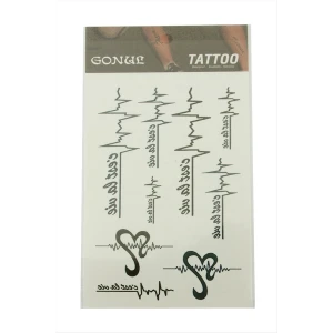 İmzalı Tattoo Dövme Sticker