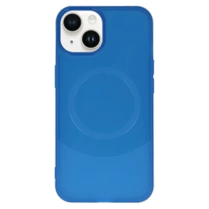 iPhone 14 Kılıf Maya Karbon Kapak - Lacivert