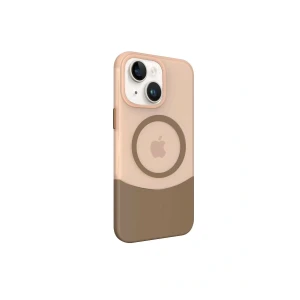 iPhone 15 PC Suit Magsafe Kapak - Kahverengi