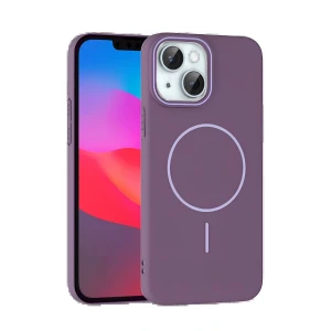 iPhone 15 Plus Broş Magsafe Kapak - Mor