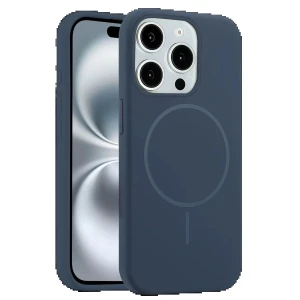 iPhone 15 Pro Max Kılıf Jully Magsafe Kapak - Lacivert