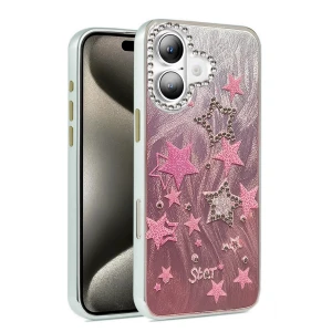 iPhone 16 Plus Kılıf Blade Aynalı Desenli Kapak - Desen 7