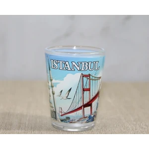 İstanbul Temalı Cam Shot Bardak