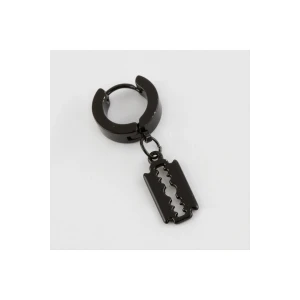 Jilet Figürlü Çelik Erkek Küpe 1 Adet