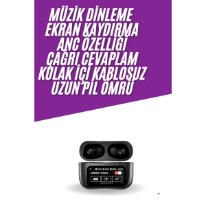Kablosuz Bluetooth Kulaklık Pro Yeni Nesil Dokunmatik Kontrol