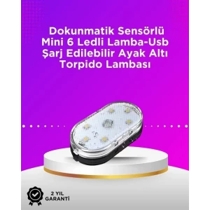 Kablosuz Manyetik Montajlı Araba İçin 7 Renkli Ambiyans Işığı Seti