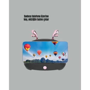 Kablosuz Telefon Tutucu ve Bluetooth Hoparlör – Pratik ve Şık Ses Çözümü