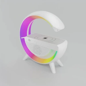 Kablosuz, Usb Bağlantılı, Ekstra Uzun Pil Ömürlü, 7 Renk Seçenekli Ambiyans Işığı,Telefon Şarj Standı BT2301 (4887)