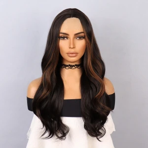 Kahverengi Karamel Işıltılı Tül Peruk