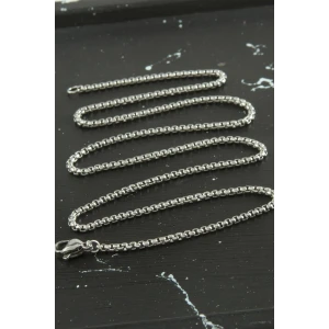 Kalın Zincir Çelik Kolye 45 cm