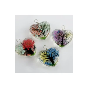 Kalp Canlı Kolye Ucu 2,5 cm