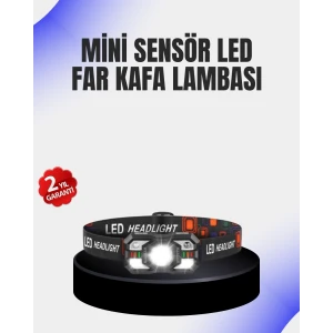 Kamp Ve Yürüyüş İçin Sensörlü Led Kafa Feneri Ayarlanabilir