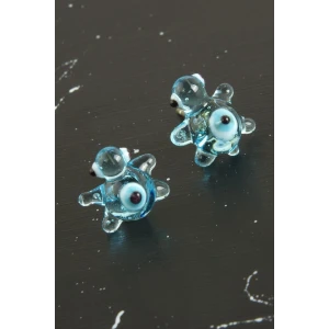 Kaplumbağa Cam Küpe