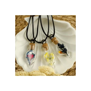 Karışık Fanus Canlı Kolye