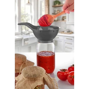 Kavanoz Hunisi - Konserve Reçel Hunisi Geniş Ağızlı - Saplı